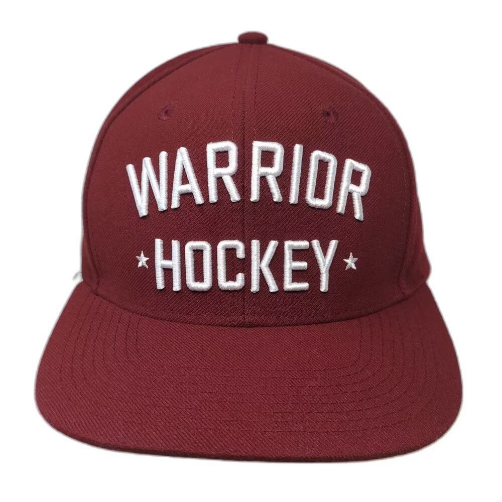 Warrior Hockey Snapback Hat Red White Embroidered OSFA One Size Adjustable